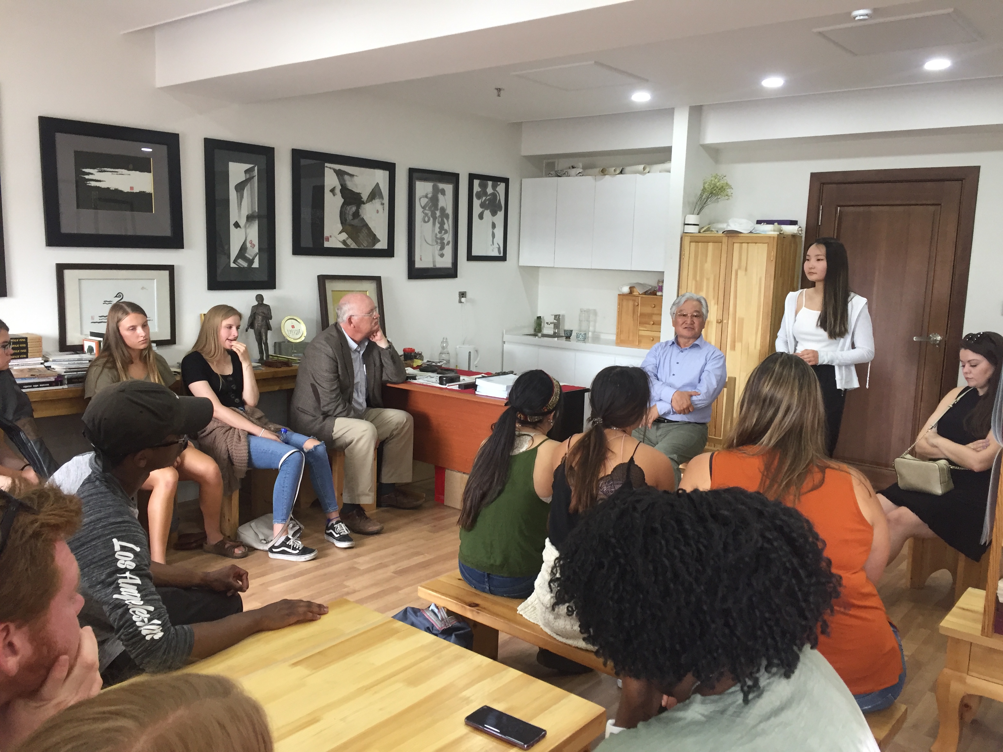 Meeting with Mercer University Students